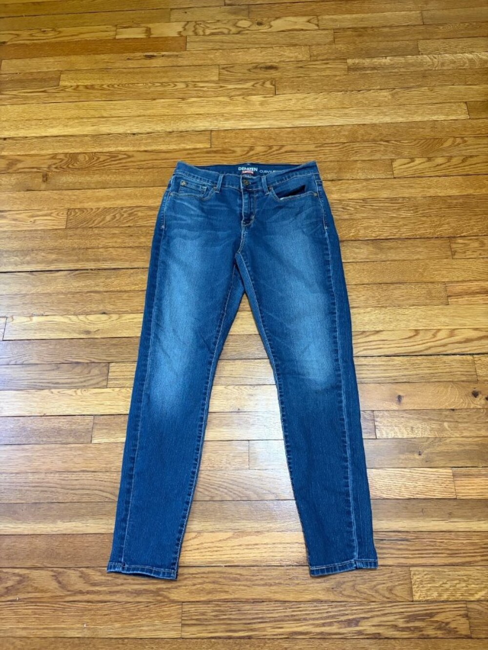 Denizen From Levi's Curvy Skinny Jeans Womens 8 Blue Mid Rise Stretch 29x29